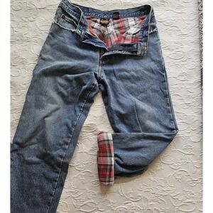 GUIDE GEAR Flannel Lined JEANS 34-30, Medium Blue